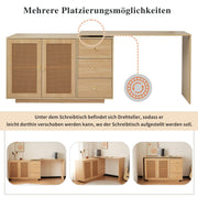 L - förmiger Ecktisch mit Rattantüren - YB - LY316609AAA - 4 - yorbiy.com