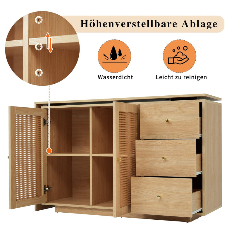 L - förmiger Ecktisch mit Rattantüren - YB - LY316609AAA - 5 - yorbiy.com