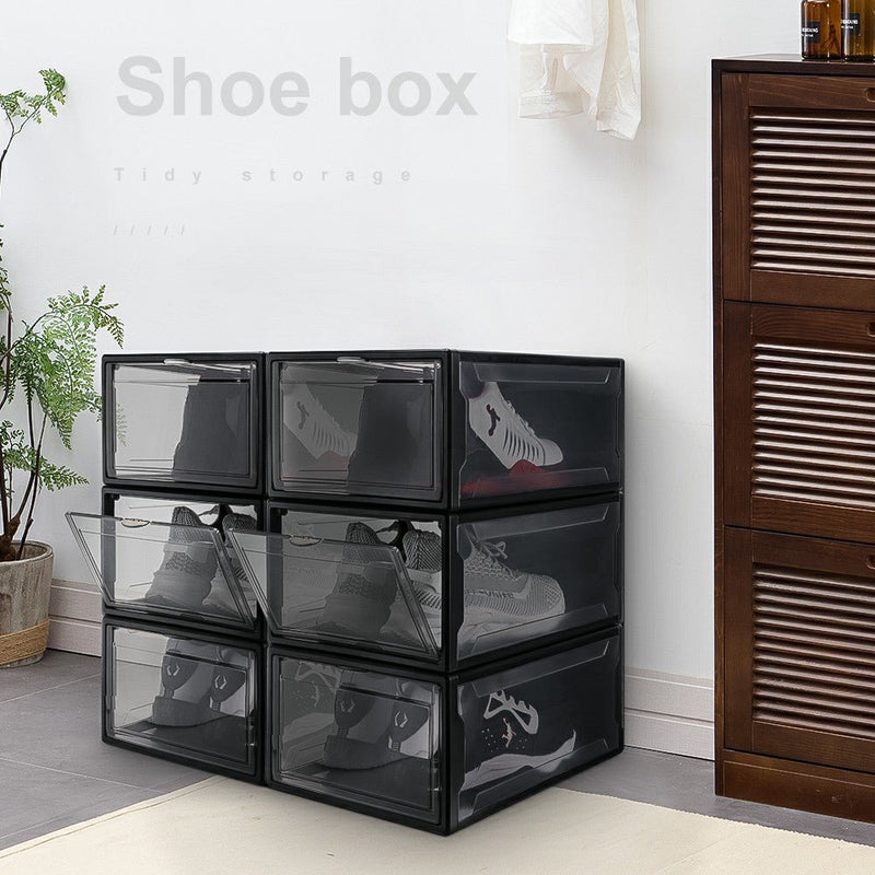 Yorbay 3er Set Schuhbox, schwarz S - B44 - 2 - yorbiy.com