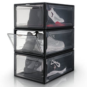 Yorbay 3er Set Schuhbox, schwarz S - B44 - 3 - yorbiy.com