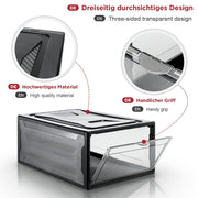 Yorbay 3er Set Schuhbox, schwarz S - B44 - 4 - yorbiy.com