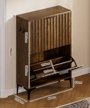 Yorbay Schuhschrank mit 2 Klappen für bis zu 12 Paar Schuhe, 94 x 60 x 23,5 cm - YW001-D068 - 17 - yorbiy.com