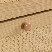 Schuhschrank aus Holzwerkstoff & Rattan, 90 x 125 x 17 cm - YB - WF317731AAP - 6 - yorbiy.com