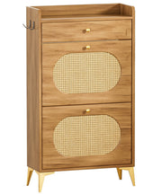 Yorbay Schuhschrank mit 2 Klappen, Schublade und Haken - YW028-D100 - 1 - yorbiy.com