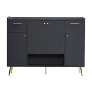 Schuhschrank mit 2 Schubladen und 4 Türen, 130x37x100 cm - YB - N657P21848384S - 9 - yorbiy.com