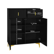 Schuhschrank mit verstellbarer Einlegeböden, 83 x 101 x 35 cm - YB - WF232628629S - 11 - yorbiy.com