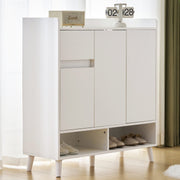 Schuhschrank mit verstellbaren Einlegeböden mit Massivholzbeinen - YB - N657P19981617W - 6 - yorbiy.com