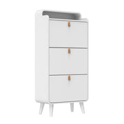 Schuhschrank mit 3 Klappbaren Schubladen, 133,7 x 29,5 x 63 cm - YB - T3143P261285 - 1 - yorbiy.com