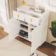 Schuhschrank mit verstellbarer Einlegeböden, 83 x 101 x 35 cm - YB - WF232628629W - 7 - yorbiy.com