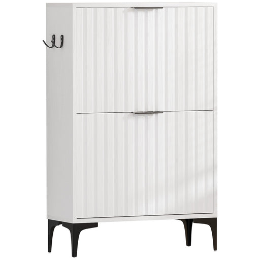 Yorbay Schuhschrank mit 2 Klappen für bis zu 12 Paar Schuhe, 94 x 60 x 23,5 cm - YW001-D066 - 1 - yorbiy.com