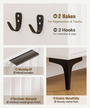 Yorbay Schuhschrank mit 2 Klappen für bis zu 12 Paar Schuhe, 94 x 60 x 23,5 cm - YW001-D066 - 4 - yorbiy.com