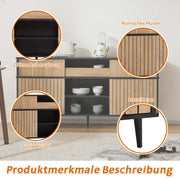 Kommode mit 4 Schiebetüren und 1 Schublade - YB - N657P19614647S - 4 - yorbiy.com