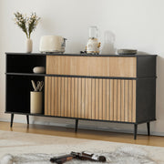 Kommode mit 4 Schiebetüren und 1 Schublade - YB - N657P19614647S - 8 - yorbiy.com