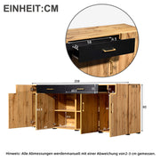 Sideboard mit 4 Türen und 2 Schubladen, 208 x 39.5 x 80 cm - YB - 297821827828EAA - 31 - yorbiy.com