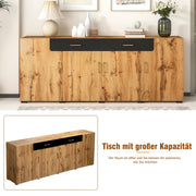 Sideboard mit 4 Türen und 2 Schubladen, 208 x 39.5 x 80 cm - YB - 297821827828EAA - 7 - yorbiy.com