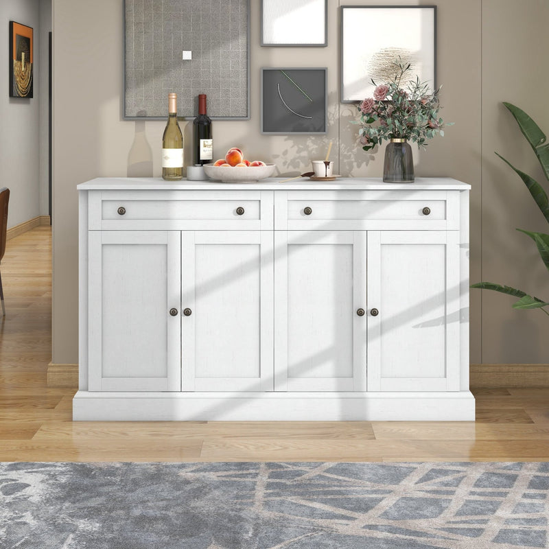 Sideboard mit 4 Türen und 2 Schubladen, 150 x 40 x 86 cm - YB - DE000003AAK - 2 - yorbiy.com
