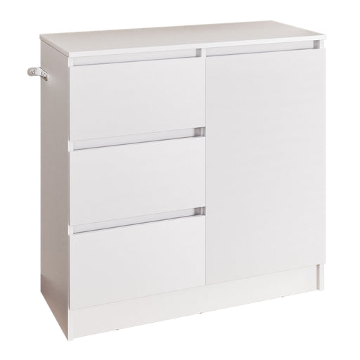 Yorbay Sideboard mit 3 Schubladen und Tür, 80,5 x 35 x 79 cm - YW011-D079 - 1 - yorbiy.com