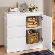Yorbay Sideboard mit 3 Schubladen und Tür, 80,5 x 35 x 79 cm - YW011-D079 - 2 - yorbiy.com
