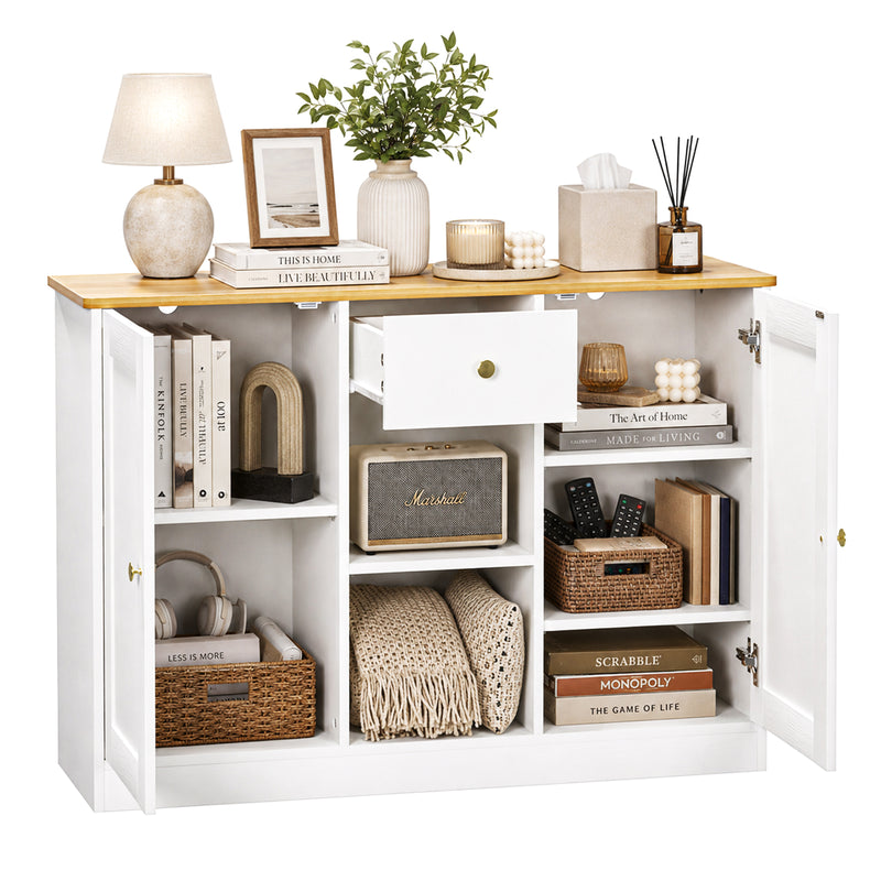 Yorbay Sideboard mit 2 Türen und 1 Schublade 108 cm - YW016-D085 - 7 - yorbiy.com