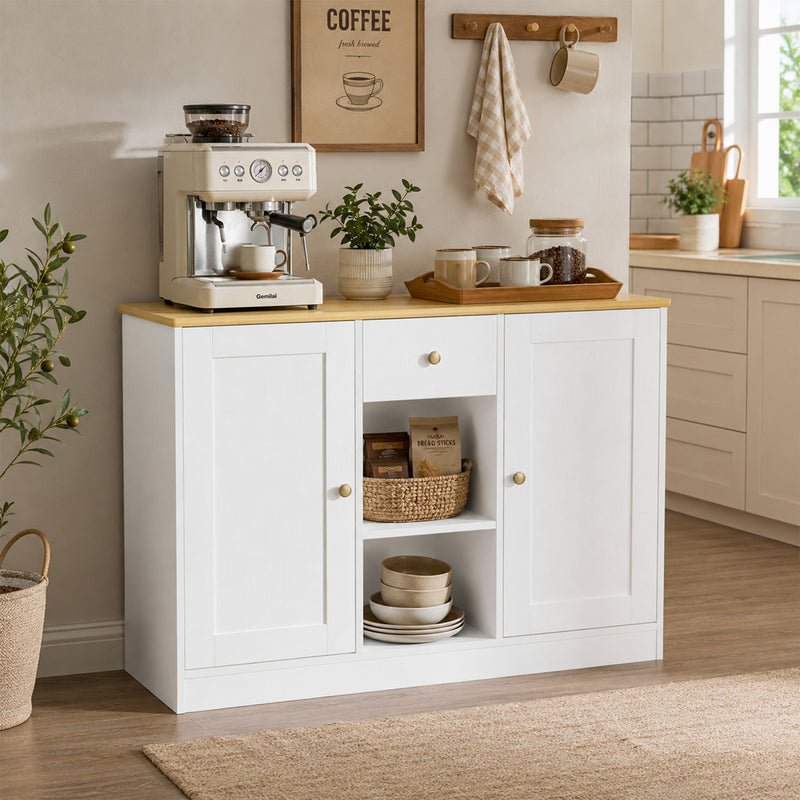 Yorbay Sideboard mit 2 Türen und 1 Schublade 108 cm - YW016-D085 - 2 - yorbiy.com