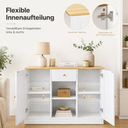 Yorbay Sideboard mit 2 Türen und 1 Schublade 108 cm - YW016-D085 - 5 - yorbiy.com