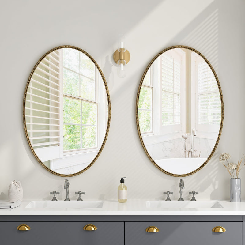 Ovaler Retro - Wandspiegel aus Eisen, 65 x 100 cm - YB - W2552P246662 - 11 - yorbiy.com
