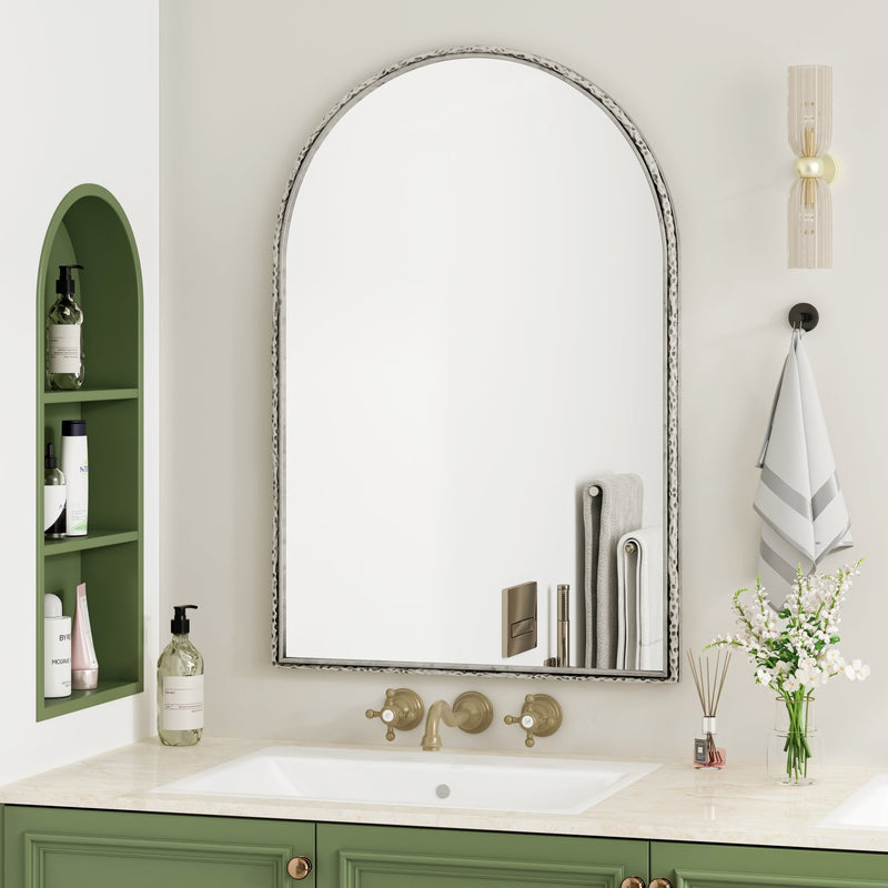 Gewölbter Wandspiegel, bogenförmiger Spiegel, 61 x 91 cm - YB - W2552P246664 - 8 - yorbiy.com