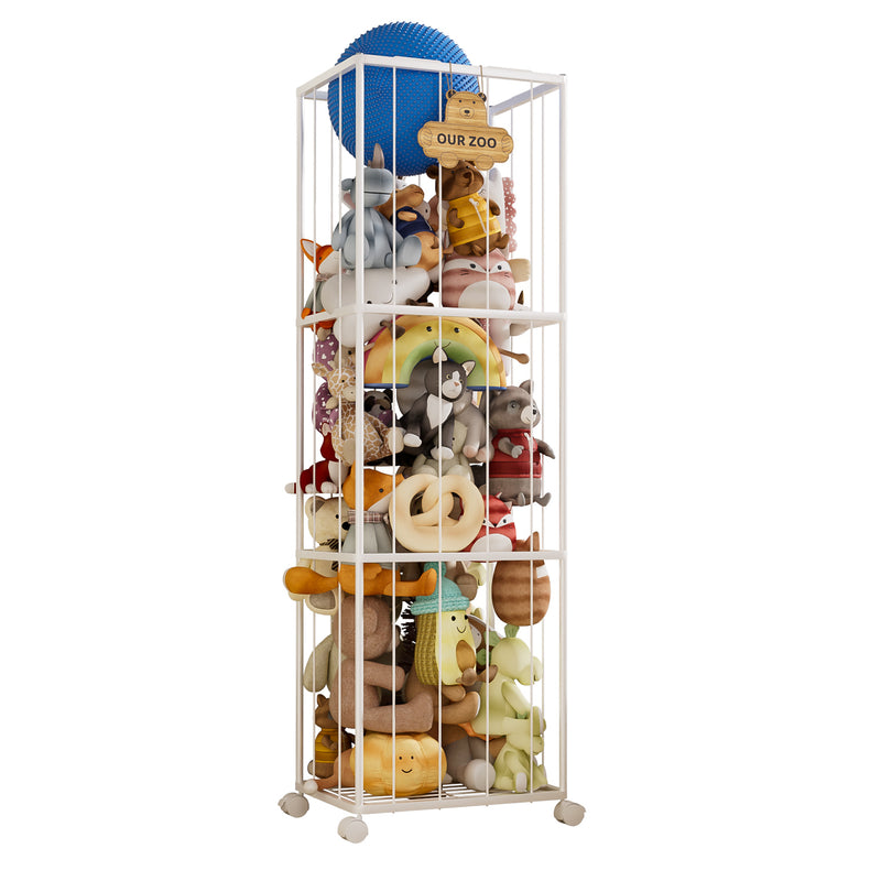 Yorbay Spielzeugregal mit Rollen und elastischen Seilen - YS025-T105 - 1 - yorbiy.com