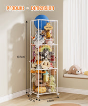 Yorbay Spielzeugregal mit Rollen und elastischen Seilen - YS025-T105 - 3 - yorbiy.com