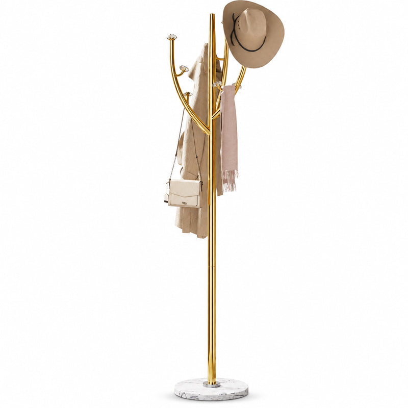 Yorbay Standgarderobe in Baumform aus Edelstahl, 178 cm, bis 50 kg - YS039-T128 - 3 - yorbiy.com