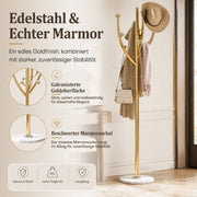 Yorbay Standgarderobe in Baumform aus Edelstahl, 178 cm, bis 50 kg - YS039-T128 - 10 - yorbiy.com