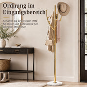 Yorbay Standgarderobe in Baumform aus Edelstahl, 178 cm, bis 50 kg - YS039-T128 - 8 - yorbiy.com
