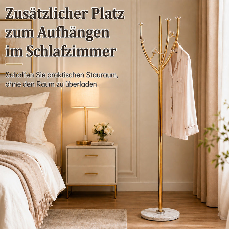 Yorbay Standgarderobe in Baumform aus Edelstahl, 178 cm, bis 50 kg - YS039-T128 - 9 - yorbiy.com