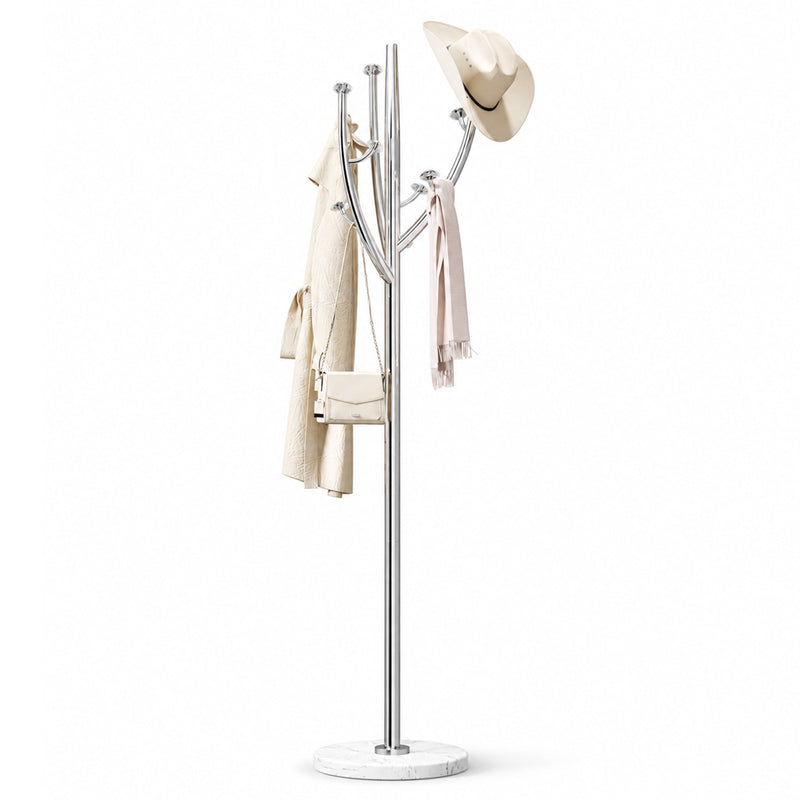 Yorbay Standgarderobe in Baumform aus Edelstahl, 178 cm, bis 50 kg - YS039-T129 - 19 - yorbiy.com