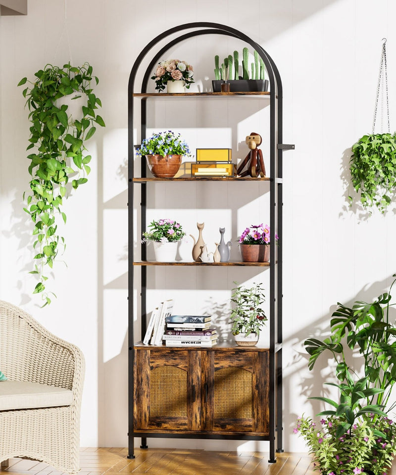 Yorbay Standregal mit 5 Ebenen und Tür - YS022-T101 - 8 - yorbiy.com