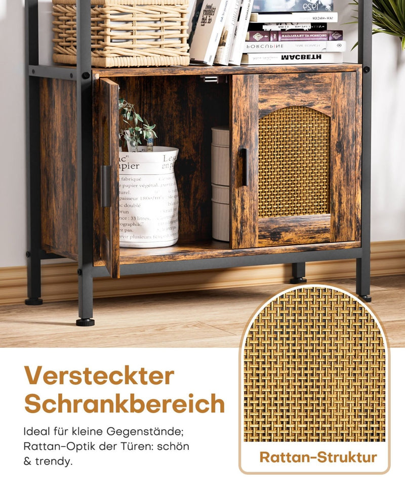 Yorbay Standregal mit 5 Ebenen und Tür - YS022-T101 - 3 - yorbiy.com