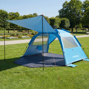 Yorbay Pop - Up Strandzelt mit Vorzelt & Zubehör, UV50+ – 220×150×125 cm - YP027-W027 - 2 - yorbiy.com