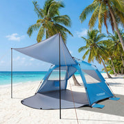 Yorbay Pop - Up Strandzelt mit Vorzelt & Zubehör, UV50+ – 220×150×125 cm - YP027-W027 - 9 - yorbiy.com