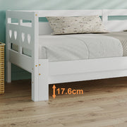 Tagesbettgestell, ausziehbar, weiß, 90x200 cm - YB-891516AAW - 5 - yorbiy.com