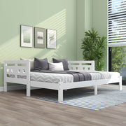Tagesbettgestell, ausziehbar, weiß, 90x200 cm - YB-891516AAW - 2 - yorbiy.com
