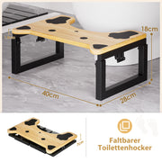 Yorbay Toilettenhocker für Kinder und Erwachsene, höhenverstellbar, klappbar - YB063-T058 - 9 - yorbiy.com