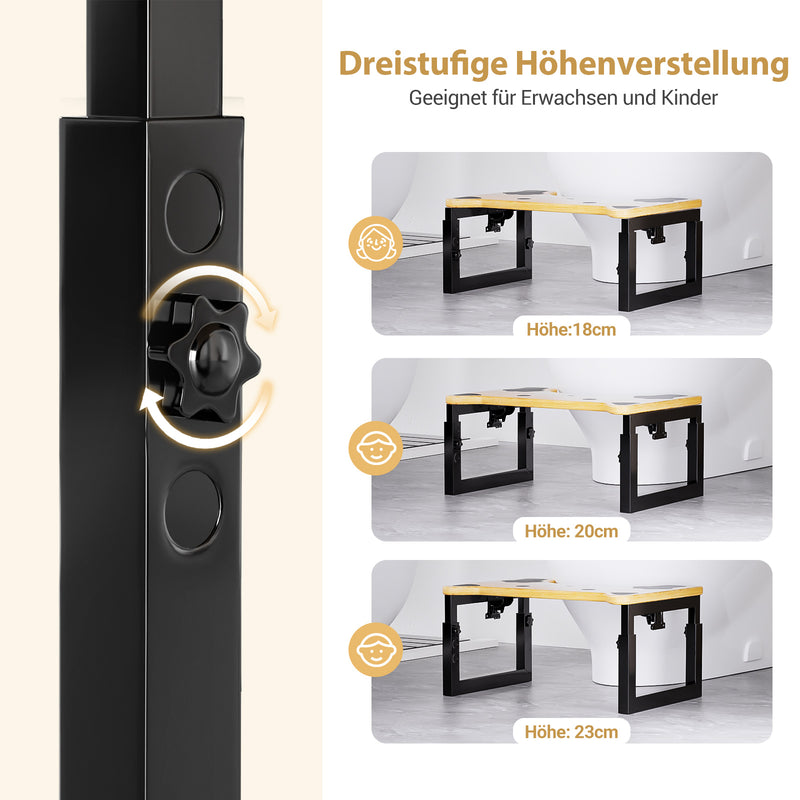 Yorbay Toilettenhocker für Kinder und Erwachsene, höhenverstellbar, klappbar - YW014-D082 - 15 - yorbiy.com