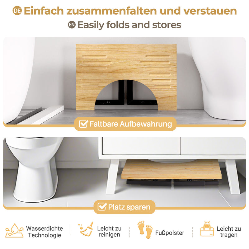 Yorbay Toilettenhocker für Kinder und Erwachsene, höhenverstellbar, klappbar - YB063 - T058 - 6 - yorbiy.com