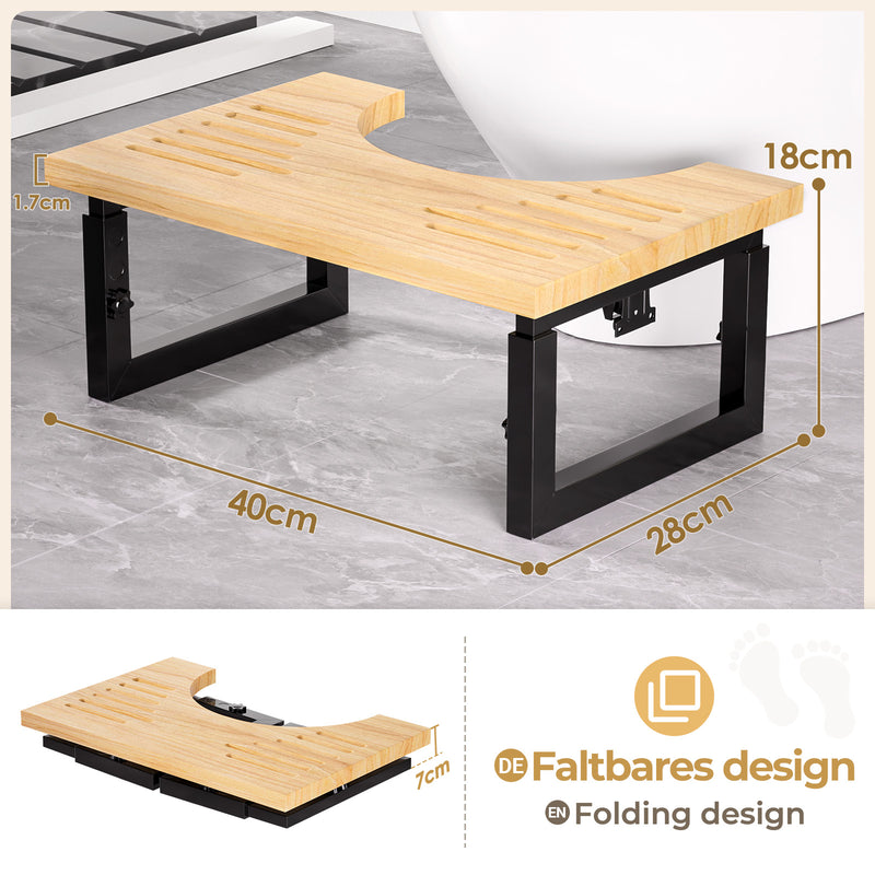 Yorbay Toilettenhocker für Kinder und Erwachsene, höhenverstellbar, klappbar - YB063 - T058 - 3 - yorbiy.com