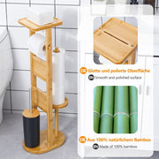 Yorbay Stand WC-Garnitur aus Bambus 07
