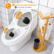 Yorbay Stand WC-Garnitur aus Bambus 03