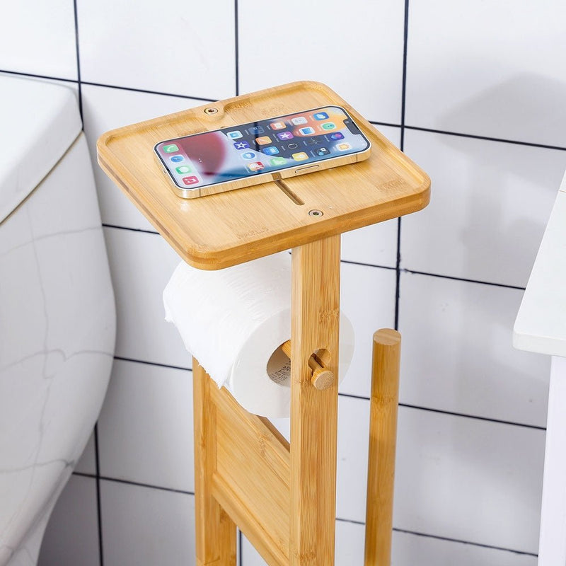 Yorbay Stand WC-Garnitur aus Bambus 08