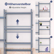 Yorbay Toilettenregal aus Bambus mit 2 Aufbewahrungsboxen und höhenverstellbaren Ablagen 11 - yorbiy.com