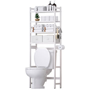 Yorbay Toilettenregal aus Bambus mit 2 Körben und 5 Haken - YB006-Z009 - 10 - yorbiy.com