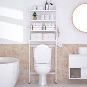 Yorbay Toilettenregal aus Bambus mit 2 Körben und 5 Haken - YB006-Z009 - 18 - yorbiy.com